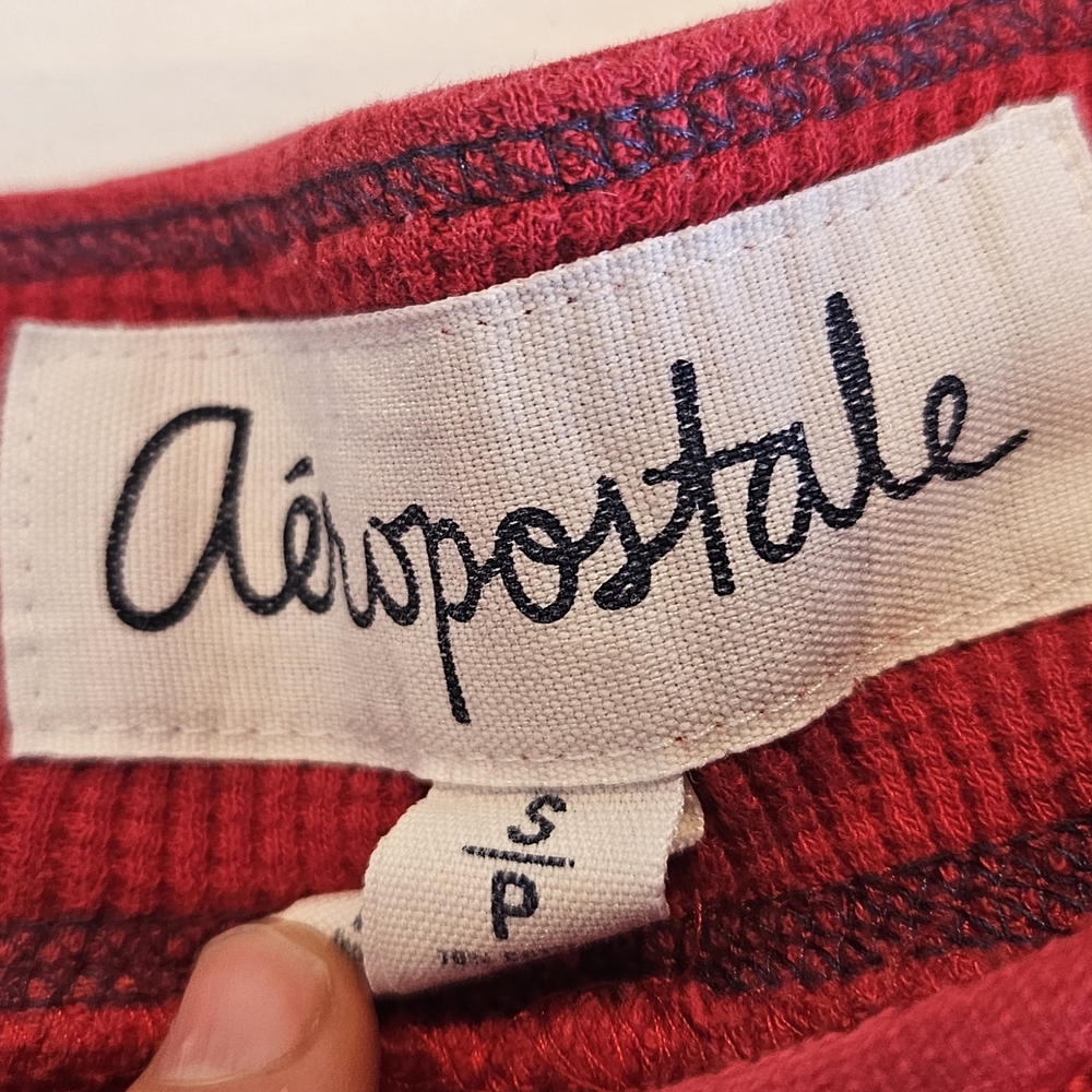 Y2k Aeropostale Vibrant Red Sweatpants - Picture 3 of 8